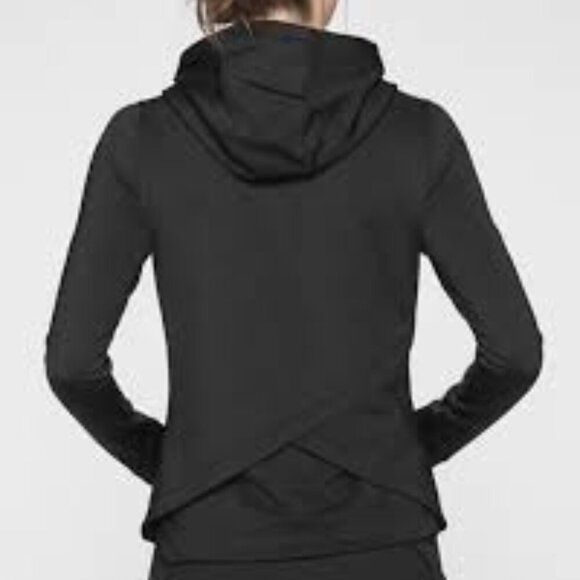 Athleta Bootcamp Hoodie Sweatshirt Black Size Small - Picture 1 of 11